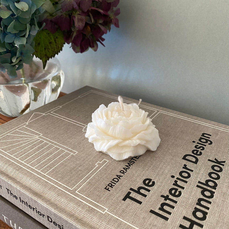 Peony Sculptural Soy Wax Candle